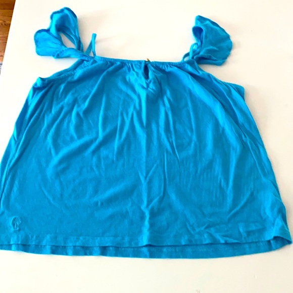 Lilly Pulitzer turquoise top - Picture 2 of 4